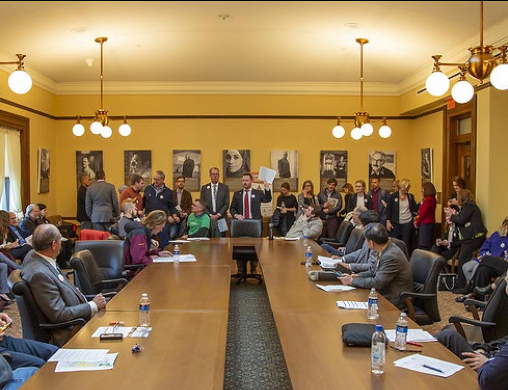 people sitting around a table